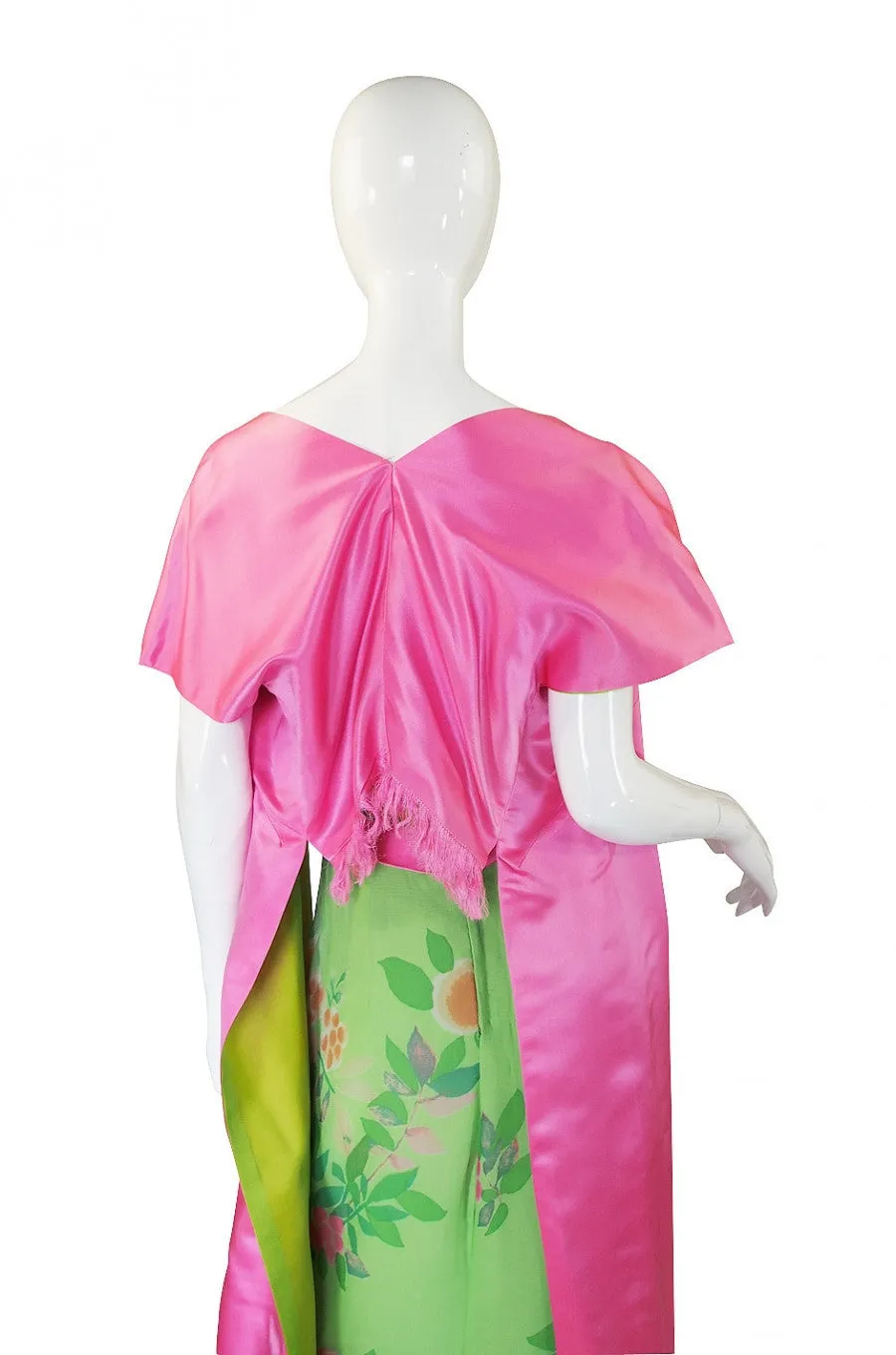 1950s Philip Hulitar Strapless Silk Dress &  Skirted 1/2 Jacket