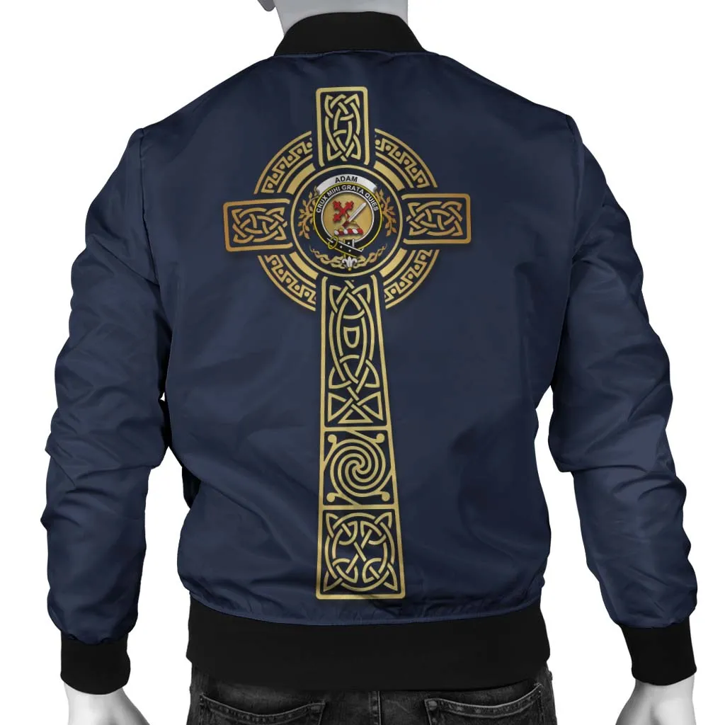 Adam Clan Bomber Jacket with Golden Celtic Tree Of Life