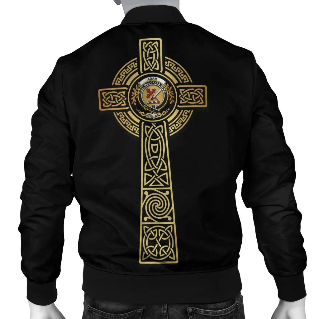 Adam Clan Bomber Jacket with Golden Celtic Tree Of Life