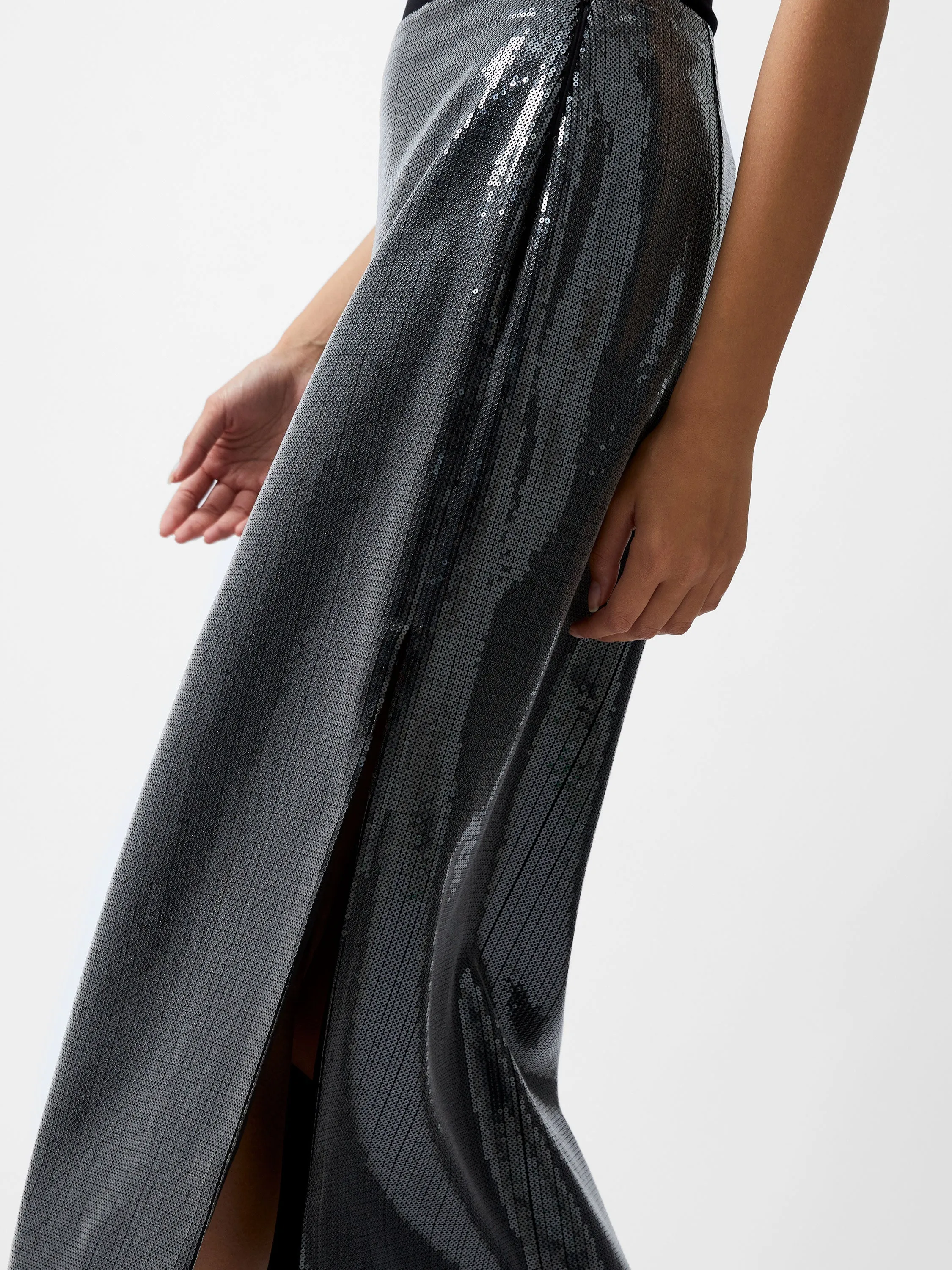 Amy Sequin Midi Skirt