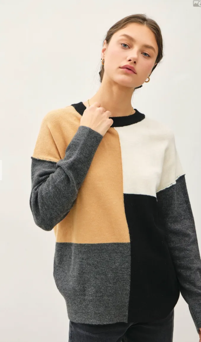 Be Cool Color Blocked Sweater