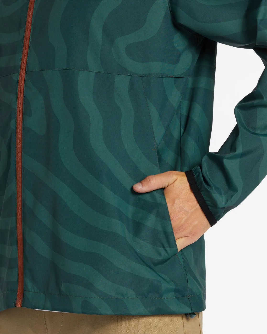 Billabong Transport Windbreaker Jacket-Dark Forest