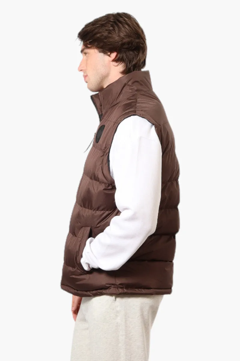 Canada Weather Gear Solid Bubble Vest - Brown