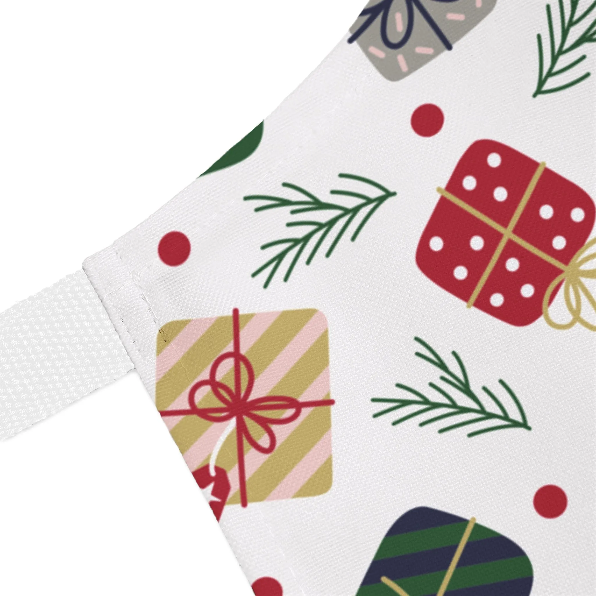 Christmas Presents Apron with Italian Design print | White | Giada Valenti | Christmas Gift