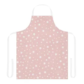 Christmas Stars Apron with Italian Design print | Pink | Giada Valenti | Christmas Gift