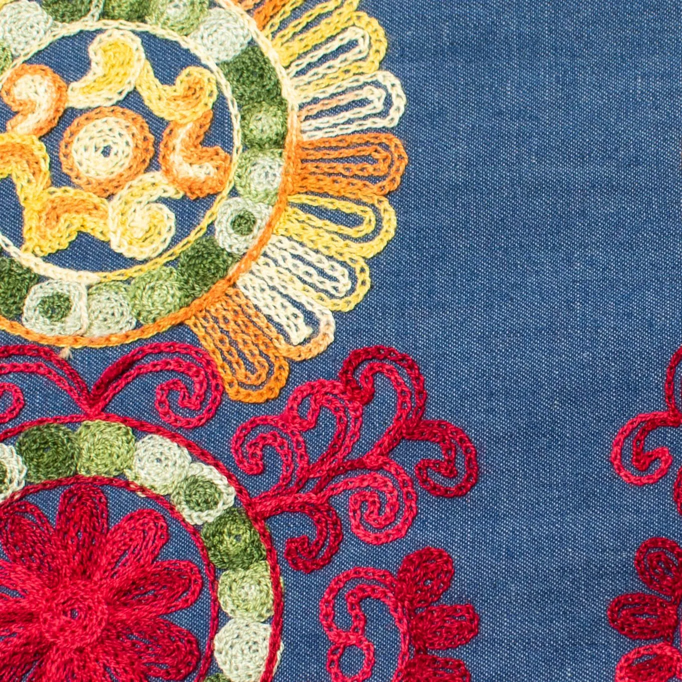 Embroidered Denim Design 377