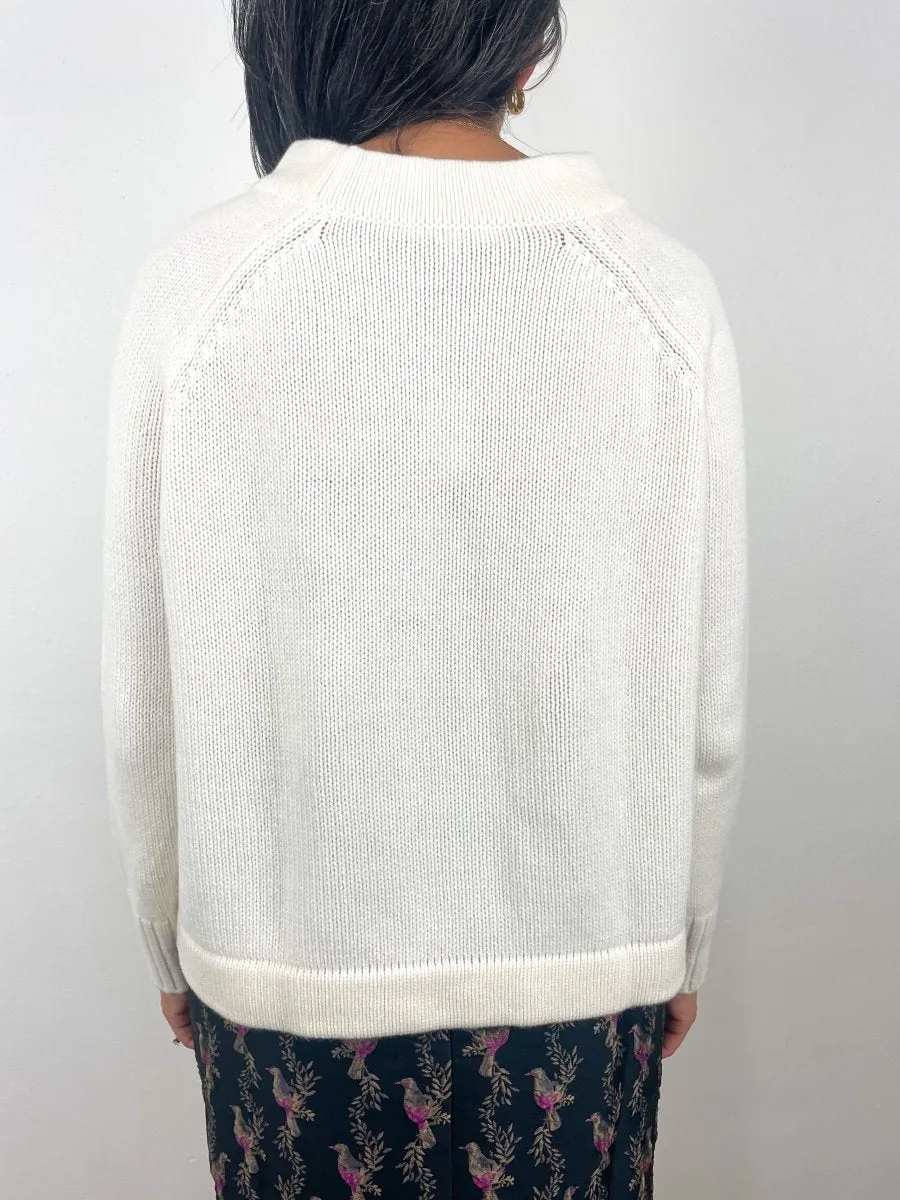 Golightly Sweater in Ivory Cashmere