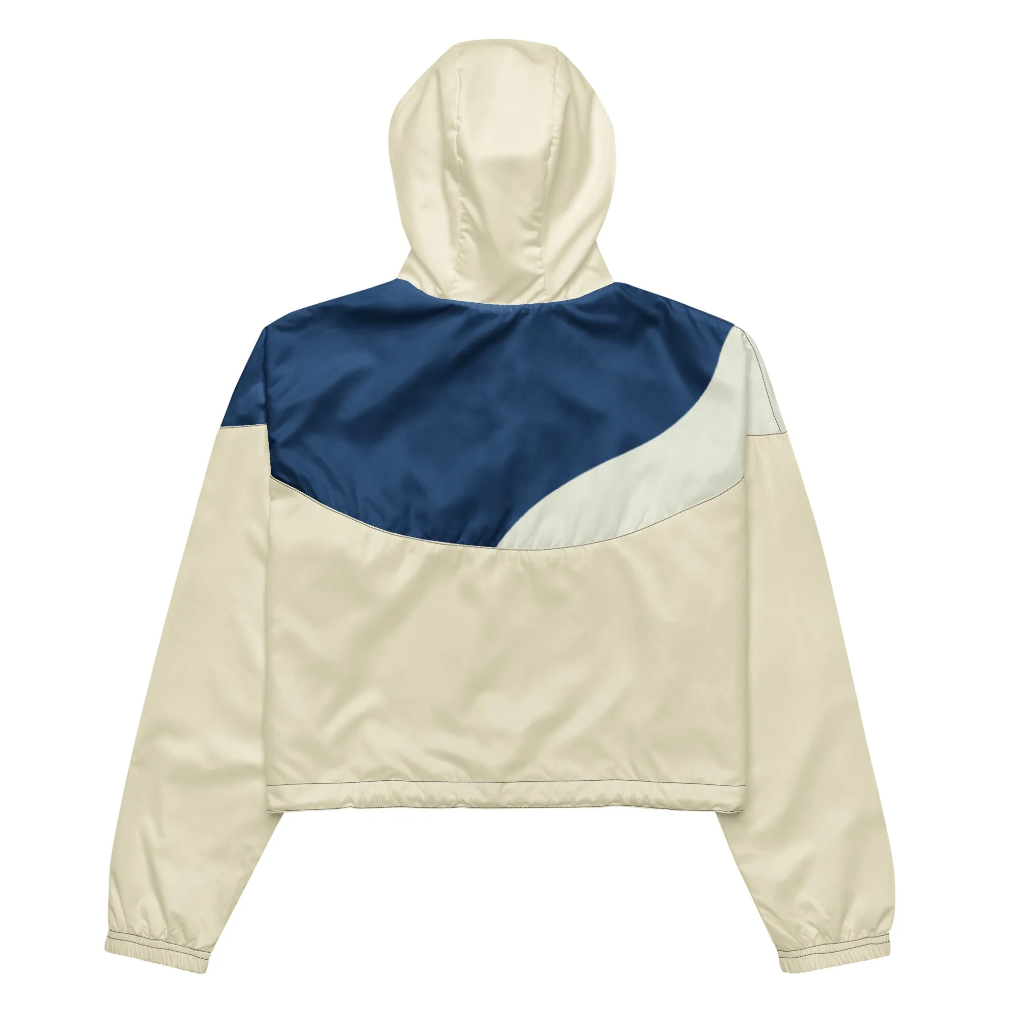 Humble Sportswear™ Women's Ivory Cream Cropped Windbreaker