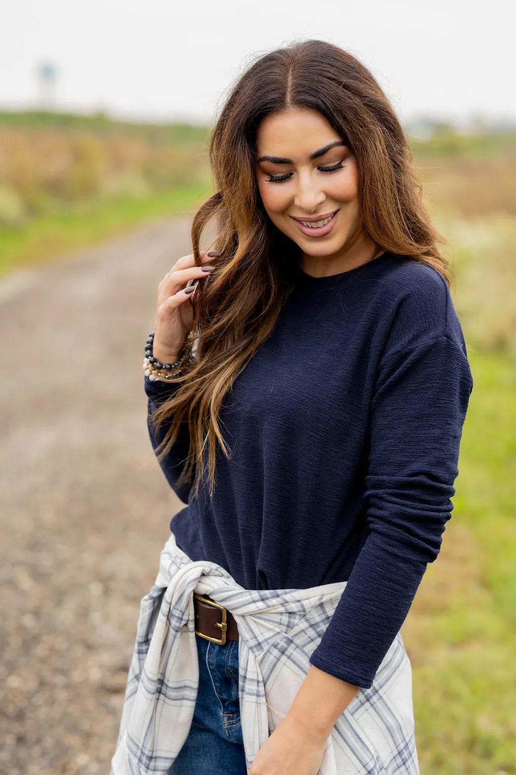 Marled Long Sleeve Tee