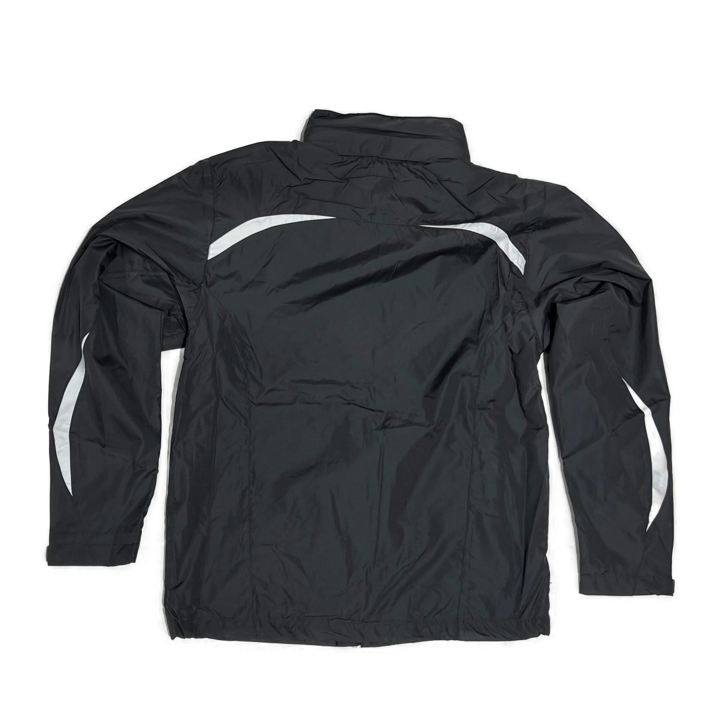 Men's Zipped Windbreaker Hooded & Lined With Pockets