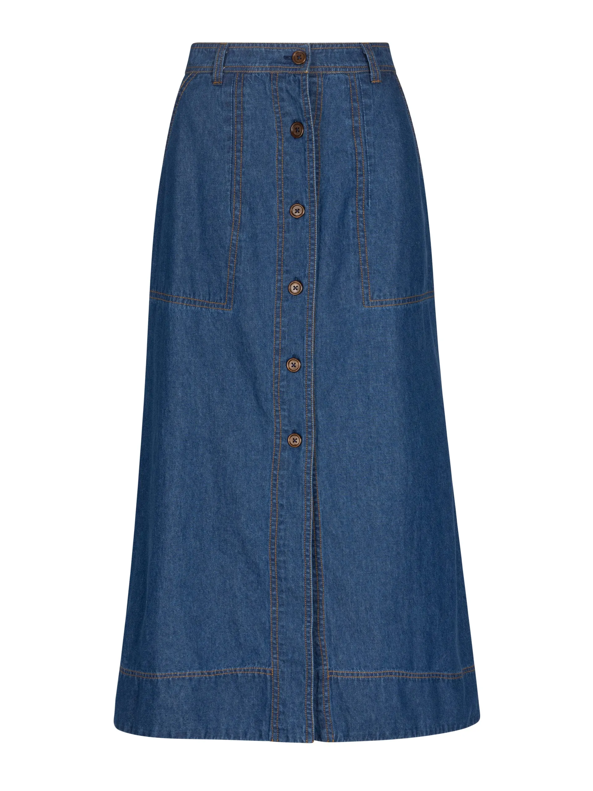 Mid-blue Mabel denim skirt