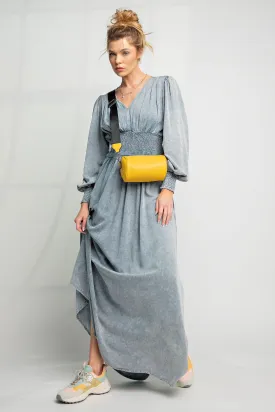 Mineral Washed Maxi Dress