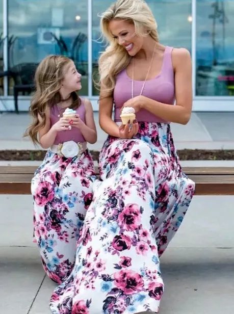 Mommy and Me Little Bohemian Floral Dress