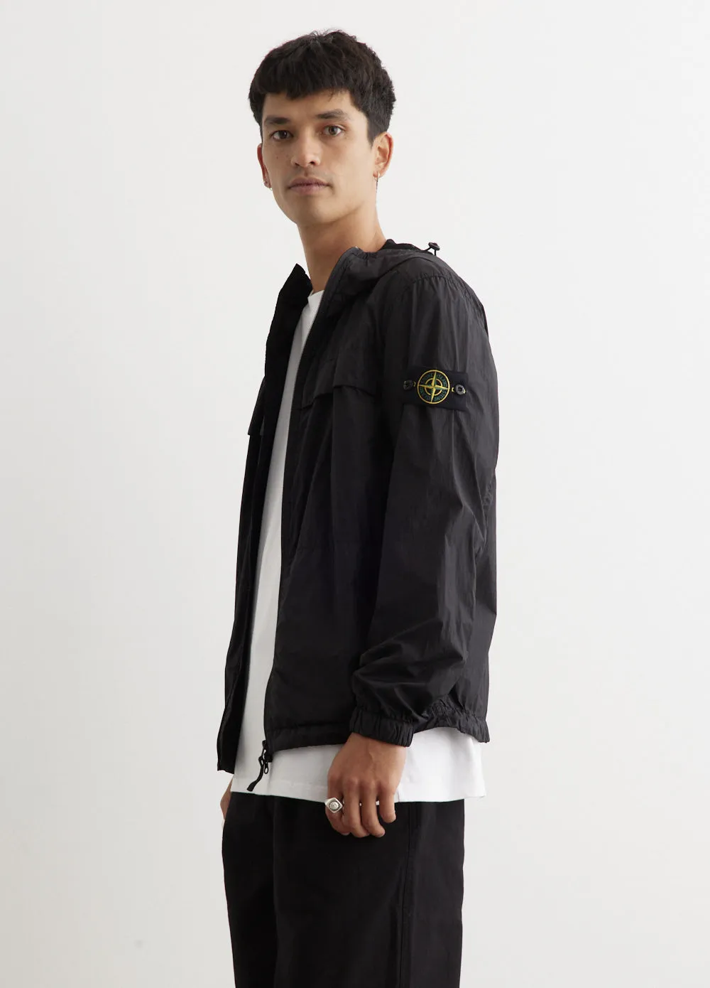 Nylon Rep Hooded Jacket