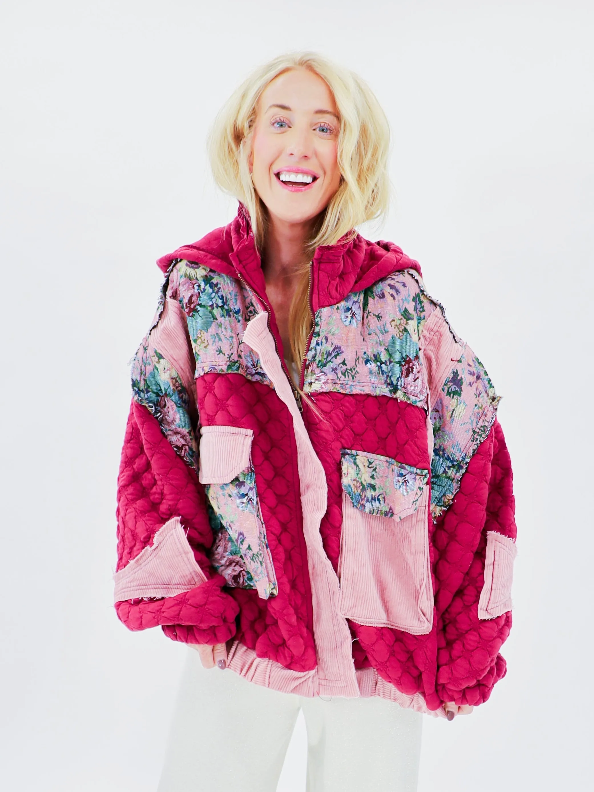 Quinn's Quilted Floral Jacket