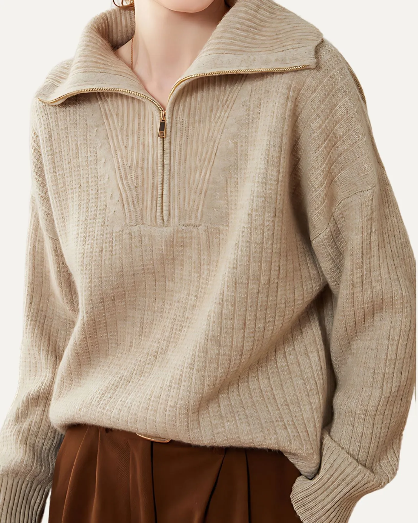 Rosa Cashmere Sweater ZIP