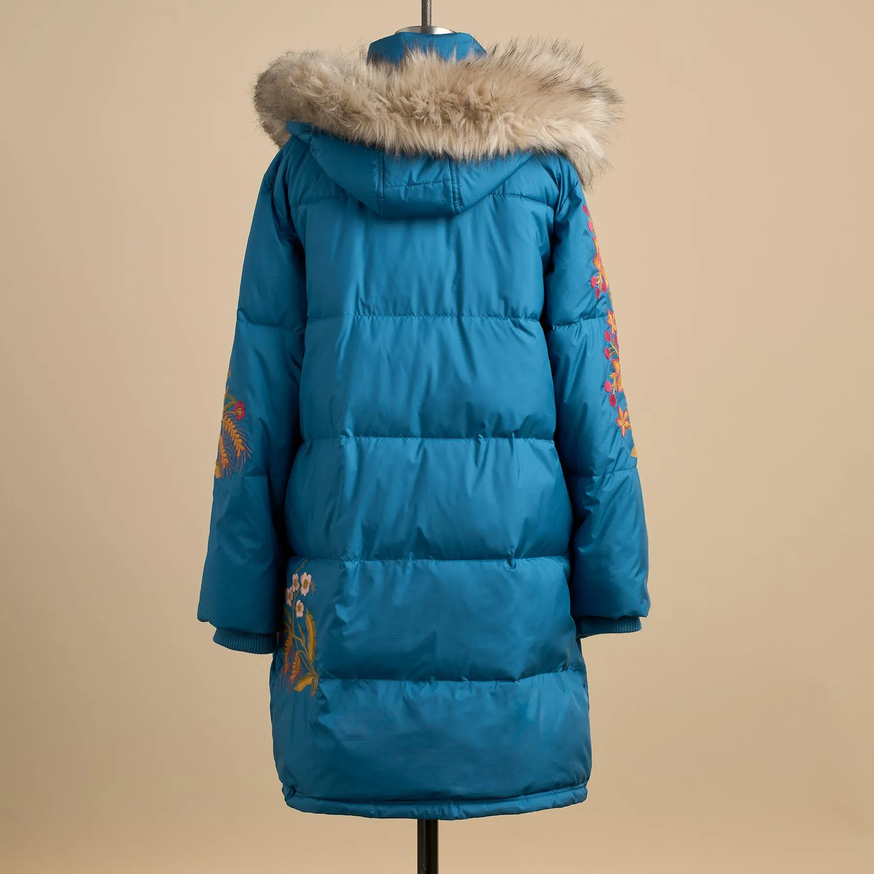 Snowflower Puffer Coat