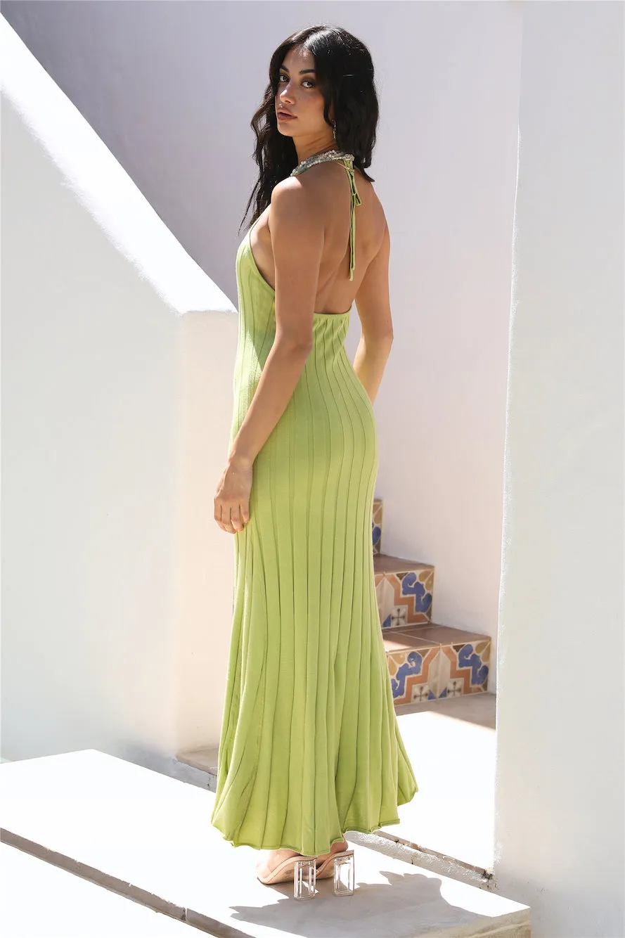 Taking Chances Maxi Dress Green