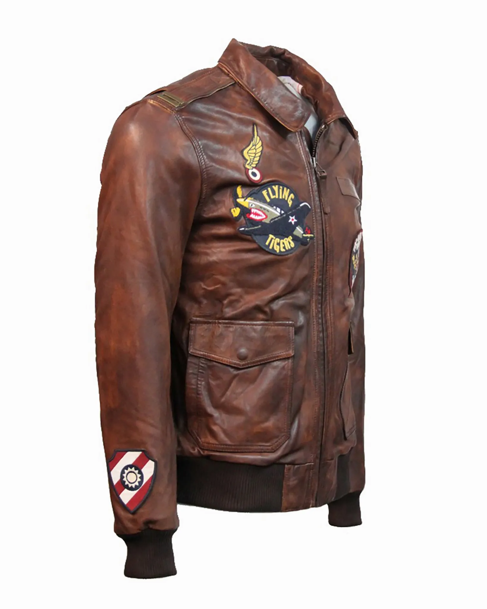 TOP GUN® "FLYING TIGERS" LEATHER JACKET