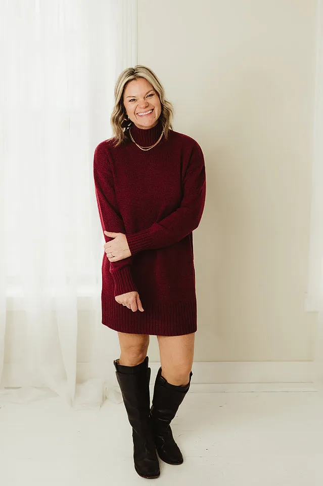 Turtleneck Sweater Dress