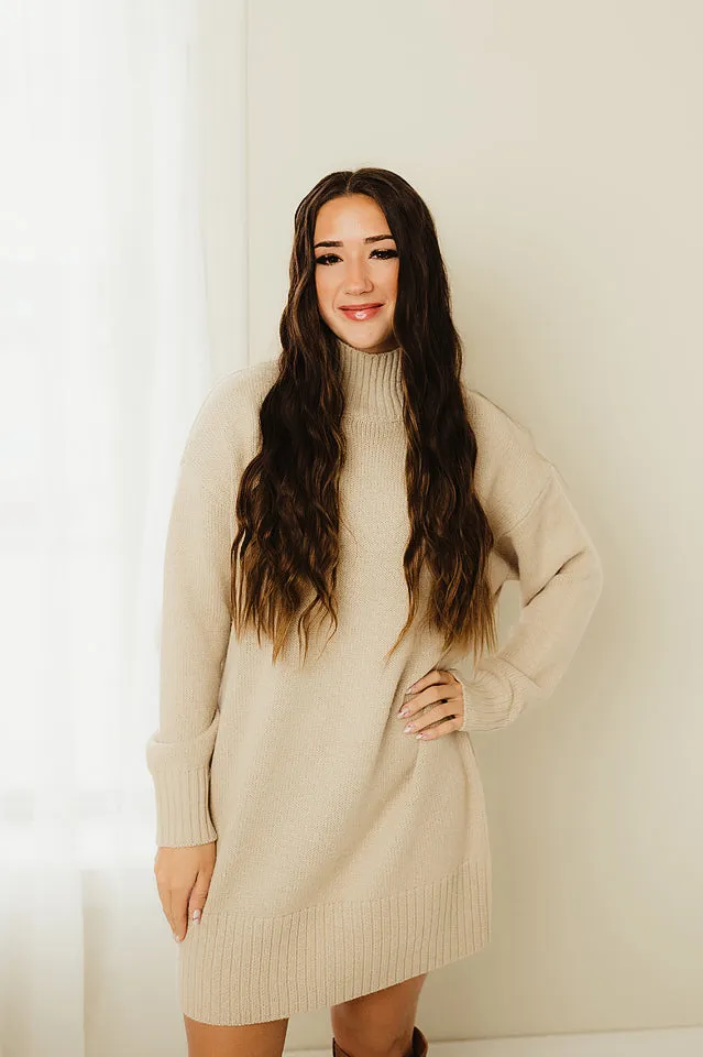 Turtleneck Sweater Dress