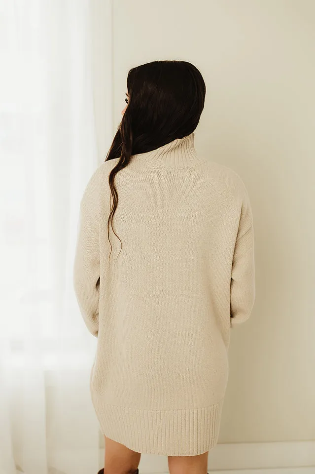 Turtleneck Sweater Dress