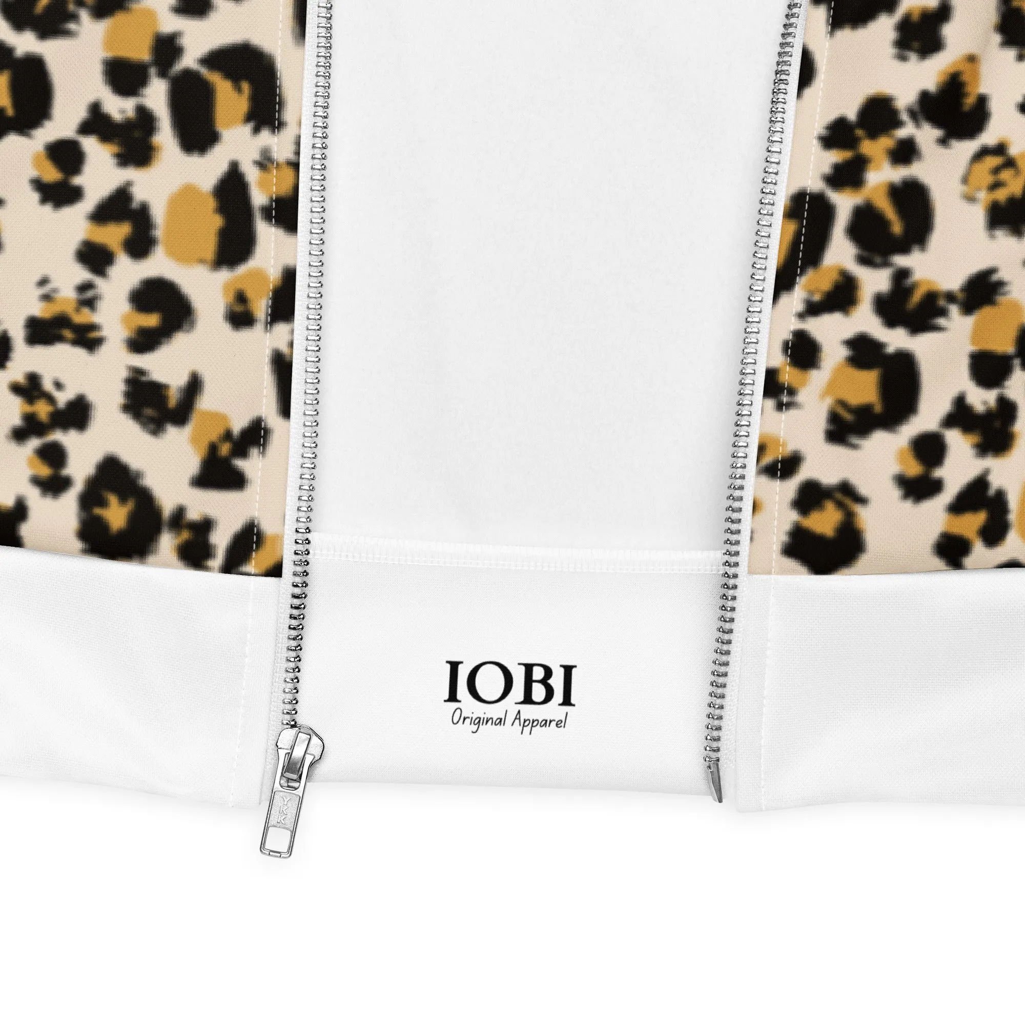 Women Bomber Jacket With Pockets Zipper Premium Quality Leopard Design by IOBI Original Apparel